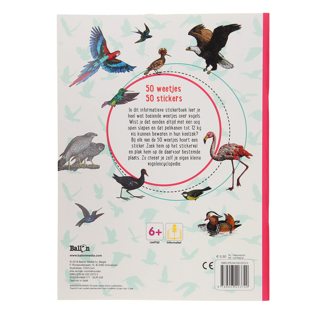 50 Fakten 50 Aufkleber - Vögel