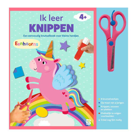 Standard-Bastelbuch mit Schere für Verlage: Einhörner 4+