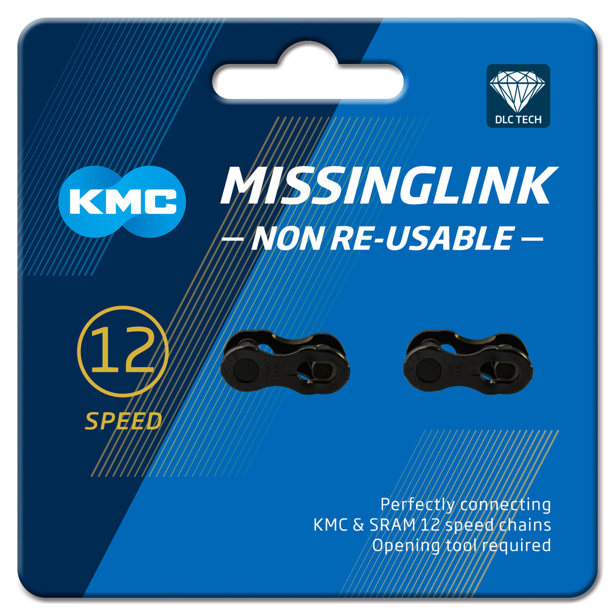 Kmc 12nr dlc schwarzer Missinglink-Anschluss