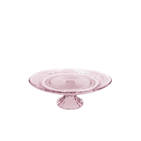 Ideen 4 Jahreszeiten Schüssel auf Fuß Glas ø23xh8cm rosa