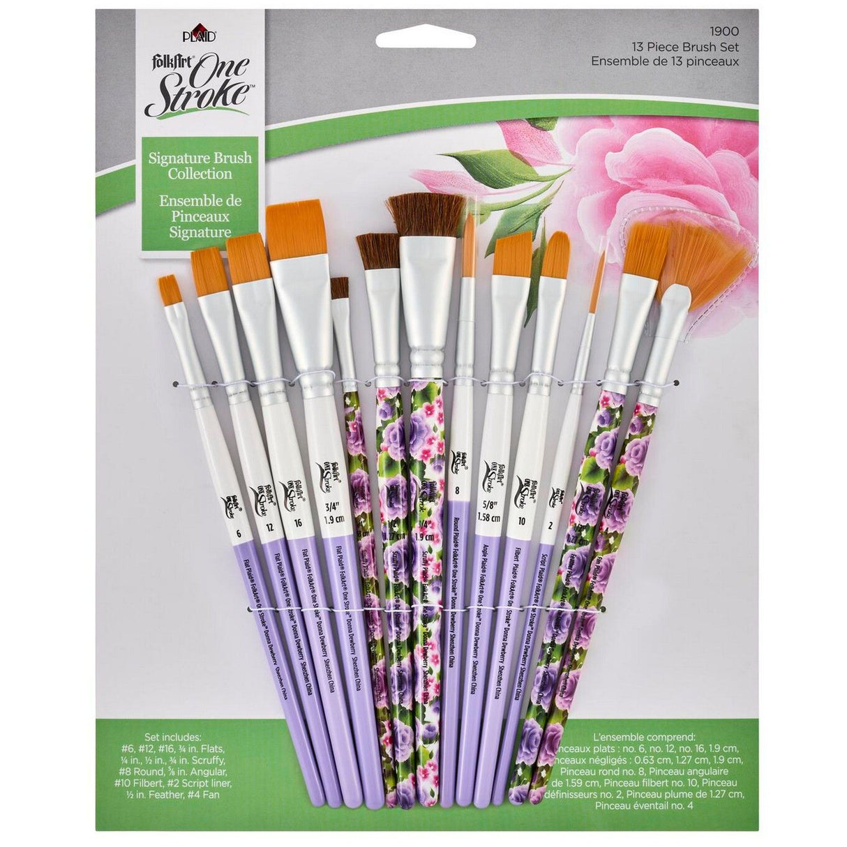 Folkart • One-Stroke-Pinsel-Sets Signatur 13x