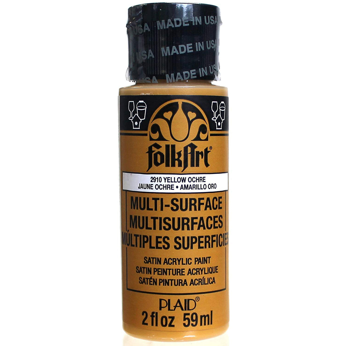 Folkart • mehrflächiger gelber Ocker 59 ml