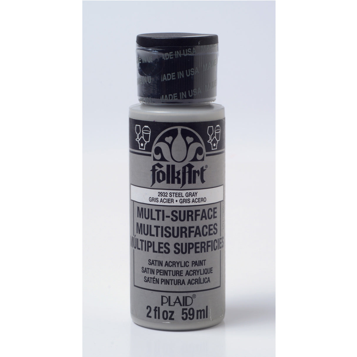 Folkart • Multi-Oberflächen-Stahlgrau 59 ml