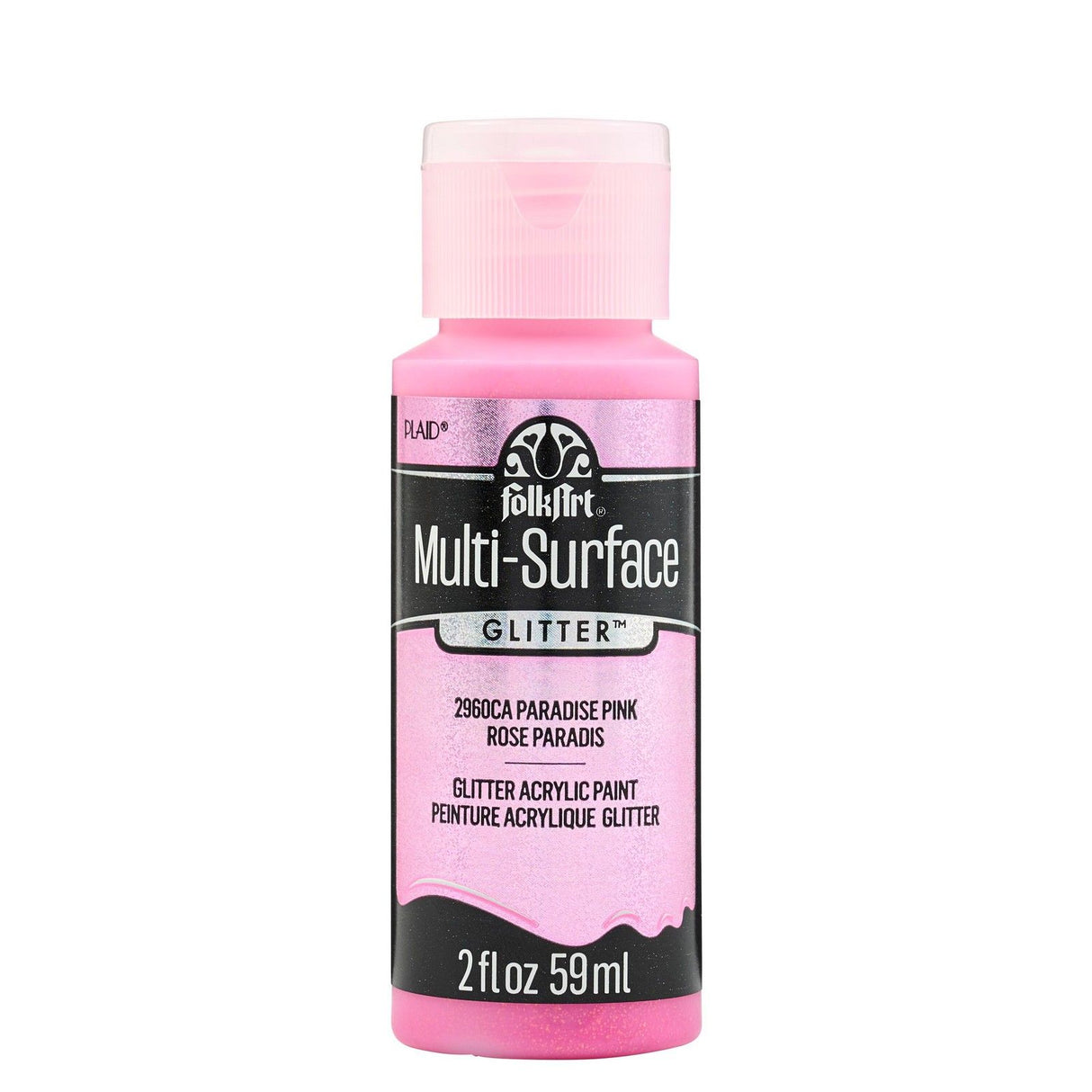 Folkart • Multi-Oberflächen-Glitzer Paradise Pink 59 ml