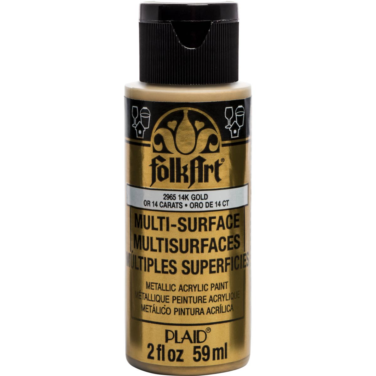 Folkart • Multi-Oberflächen-Metallic-14-Karat-Gold, 59 ml