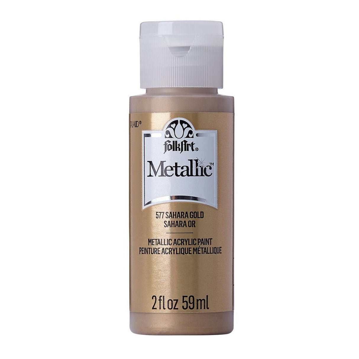 Folkart • Metallic-Acrylfarbe Saharagold 59 ml