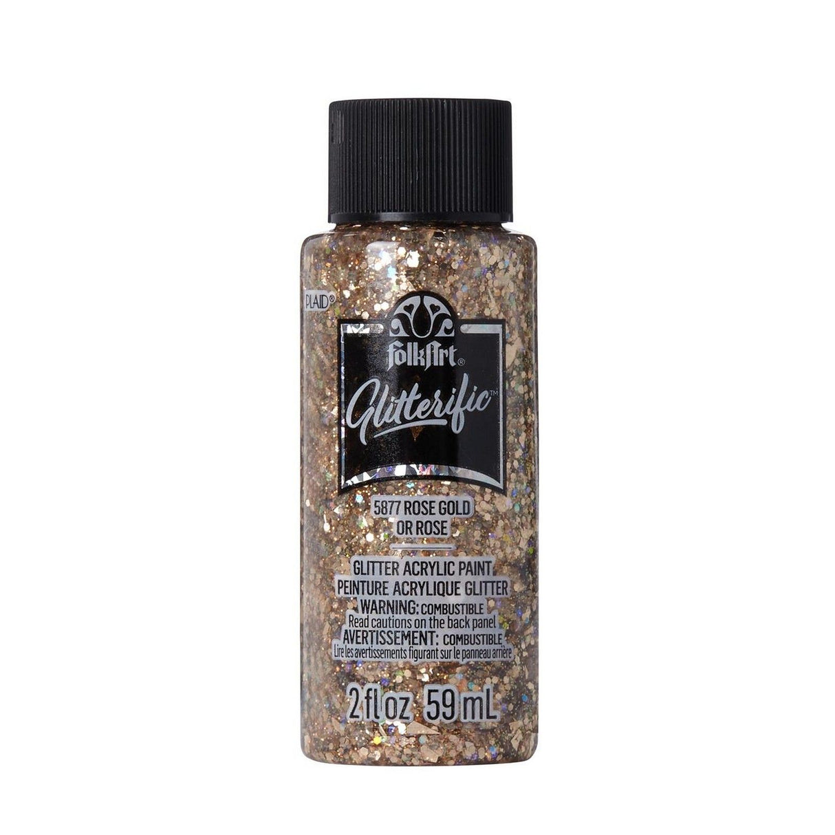 Folkart • glitzernde Farben Roségold 59 ml