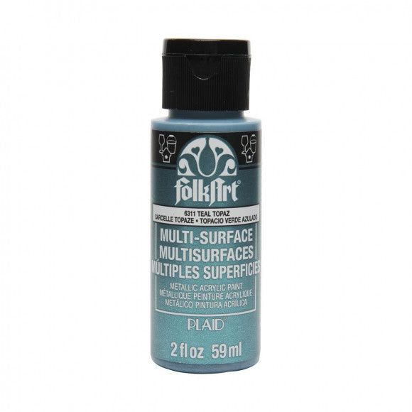 Folkart • Multi-Oberflächen-Metallic-Petrol-Topas 59 ml