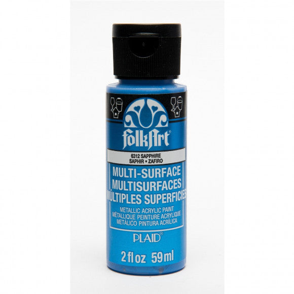 Folkart • Multi-Oberflächen-Metallic-Saphir 59 ml