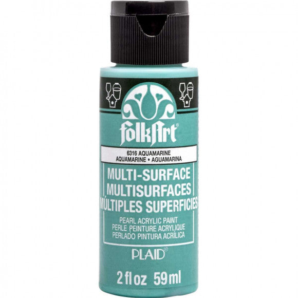 Folkart • Multi-Oberflächen-Perl-Aquamarin 59 ml