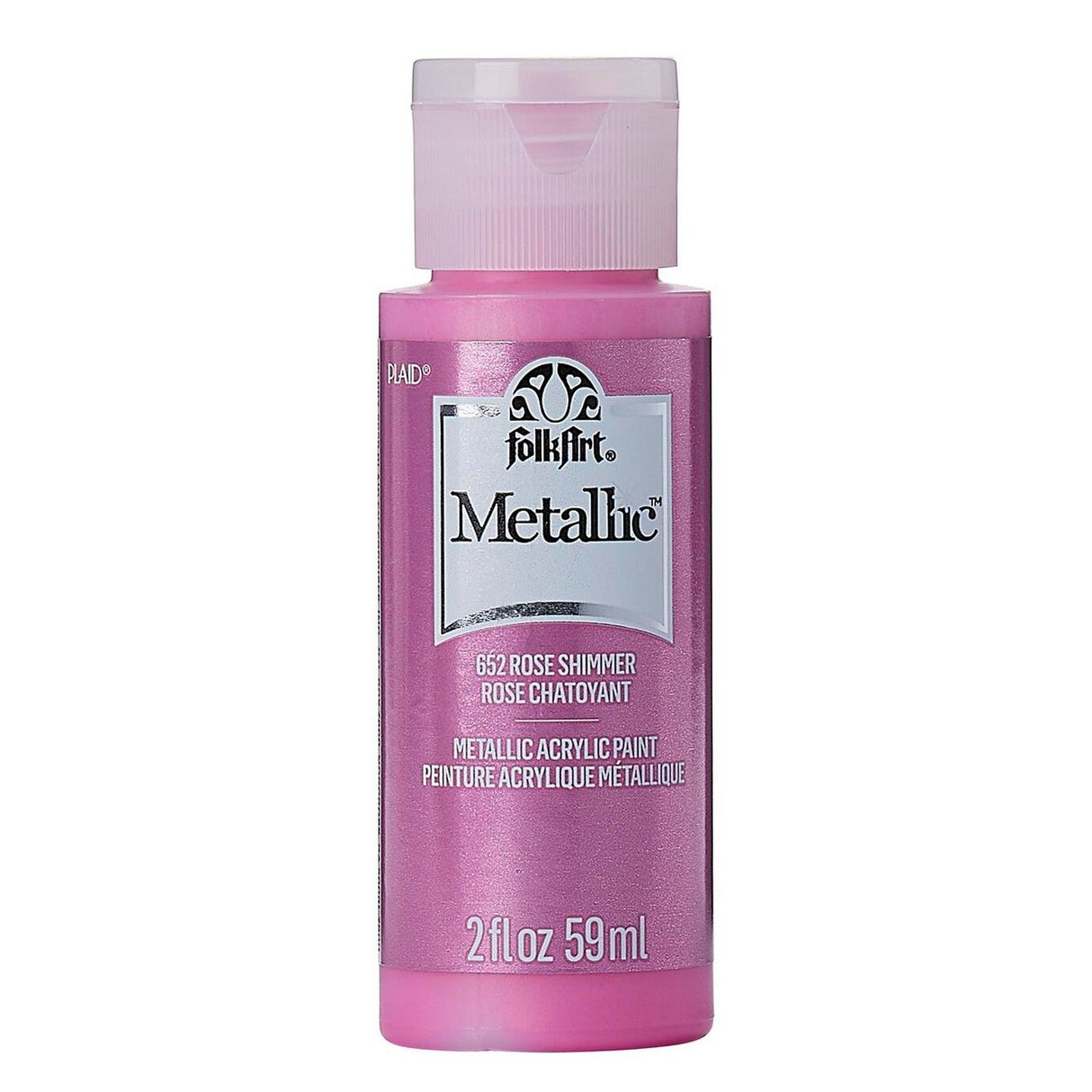 Folkart • Metallic-Acrylfarbe Rose 59 ml