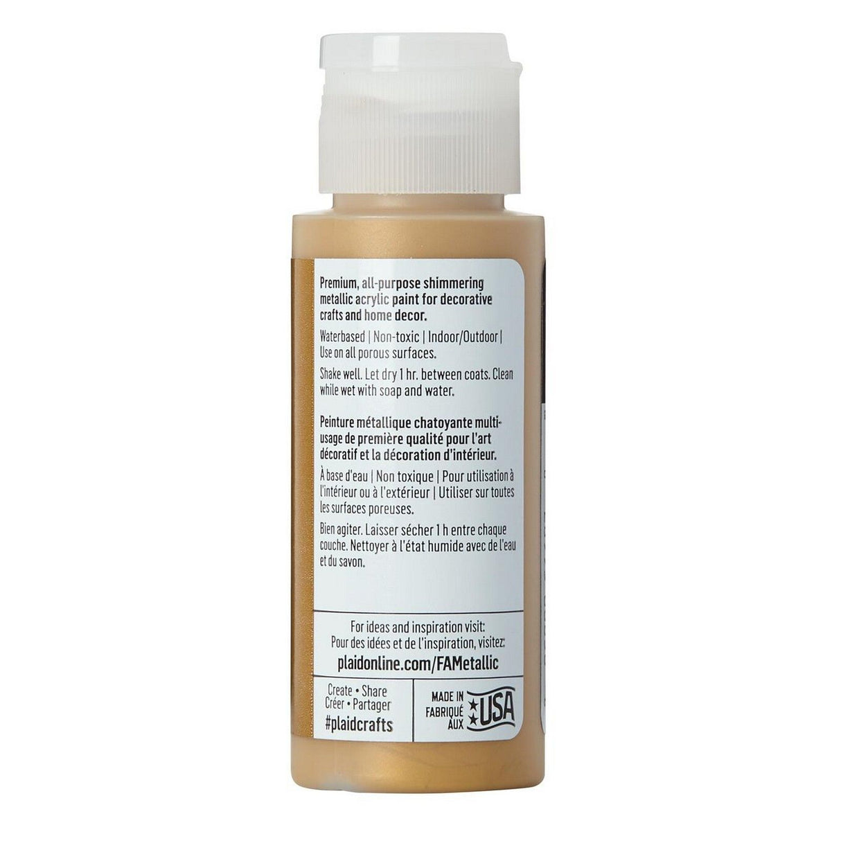 Folkart • Metallic-Acrylfarbe Antikgold 59 ml
