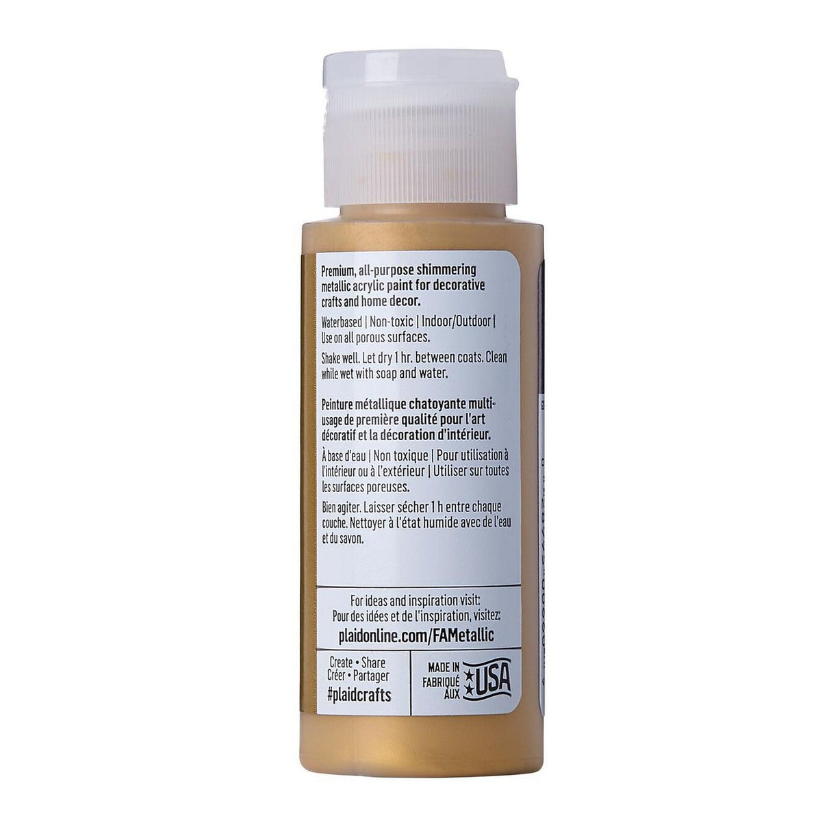 Folkart • Metallic-Acrylfarbe Pure Gold 59 ml