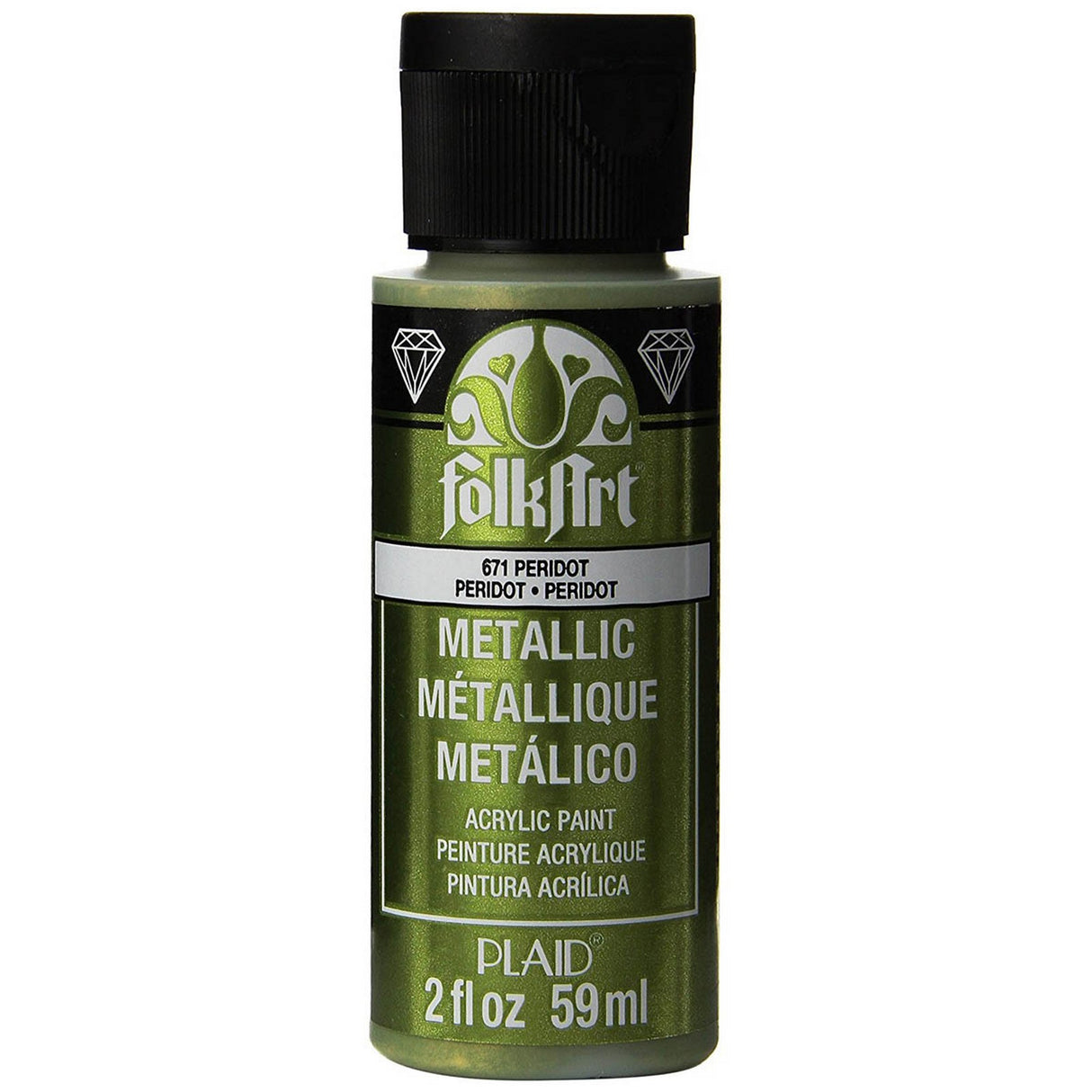 Folkart • Metallic-Acrylfarbe Peridot 59 ml
