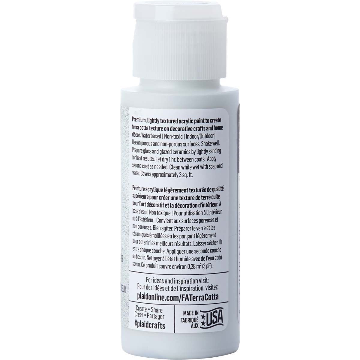 Folkart • Terrakotta-strukturierte Acrylfarbe, 59 ml, Meeresfrost