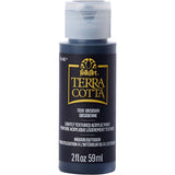 Folkart • terra cotta textured acrylic paint 59ml obsidian