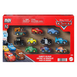 Mattel Disney und Pixar Cars Mini Racers 10er-Pack – Set mit 10 Spielzeugfahrzeugen aus dem Film