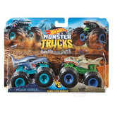 Mattel Hot Wheels Monster Trucks 1:64 2er-Pack sortiert | 4 Stück