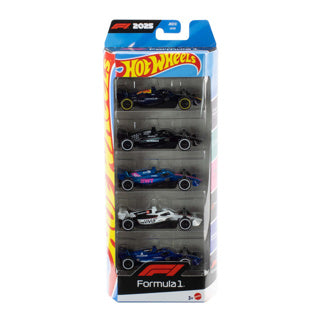 Hot Wheels Formel 1 – Set mit 5 F1-Spielzeugautos aus Metall