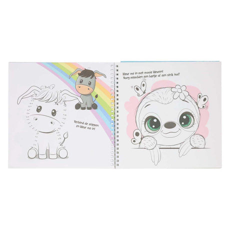 Mondikaart Aufkleber- und Vorlagenbuch „Ich liebe Tiere“.