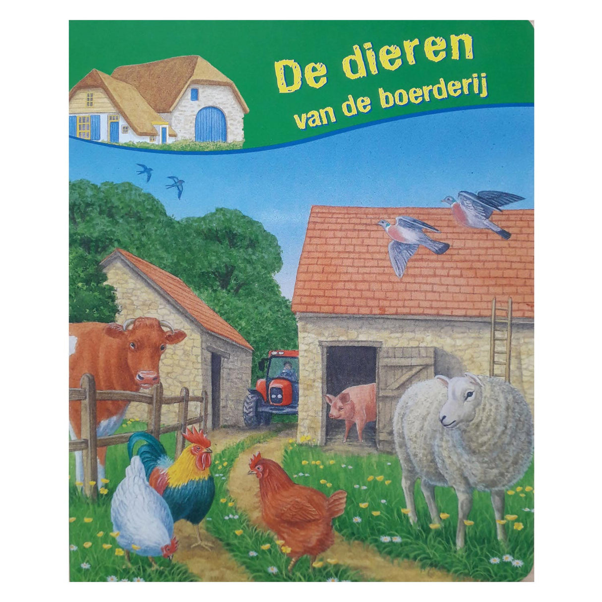 Kartonowa książka de dieren van de boerderij