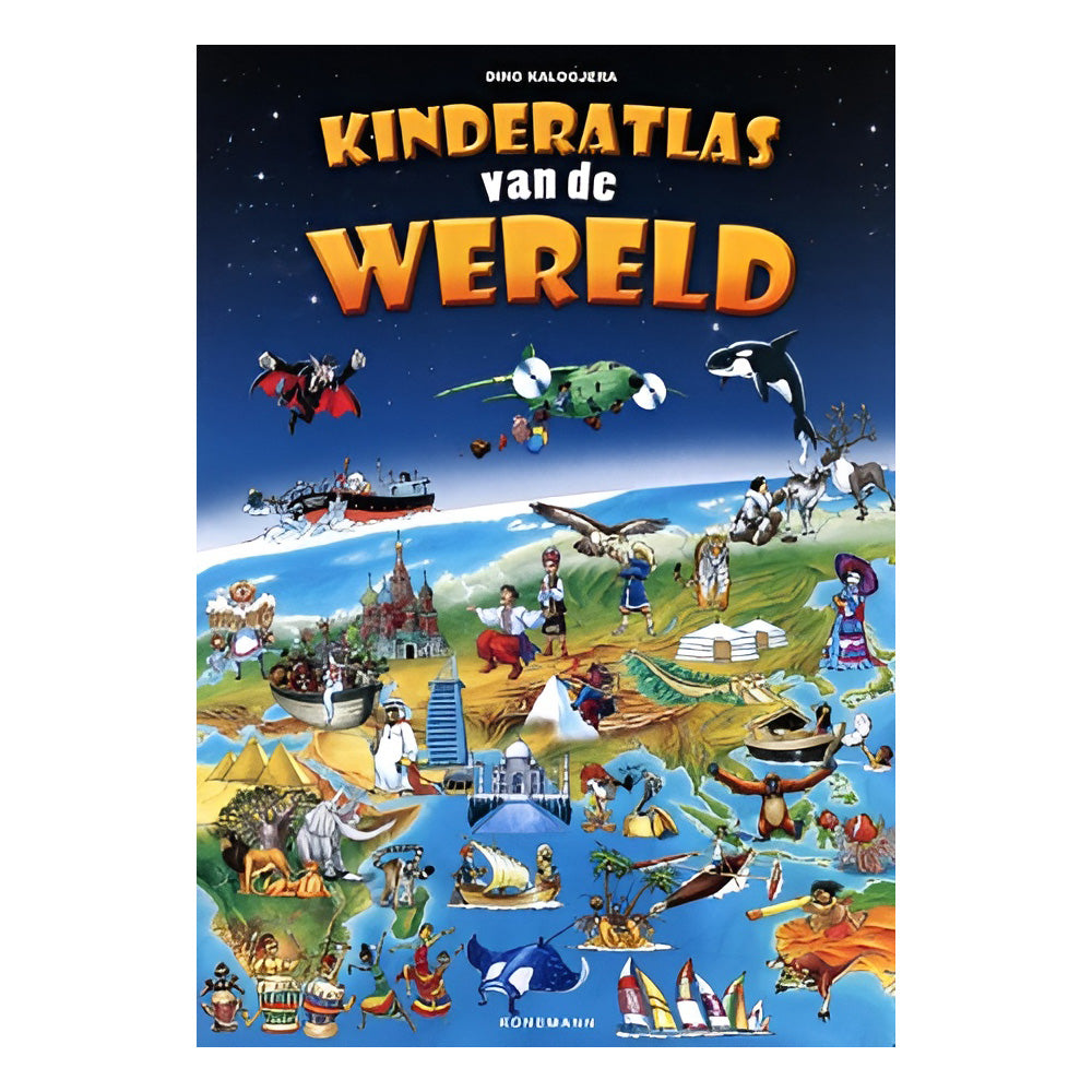 Mondikaart Mega-Kinderatlas der Welt