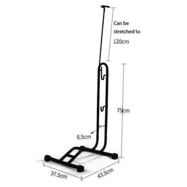 Kantenständer L-Position für 1 Fahrrad