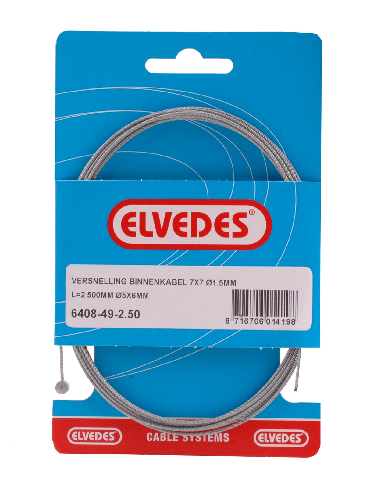ELVEDES GAS KABEL INNET TON (6408 49-2.50)