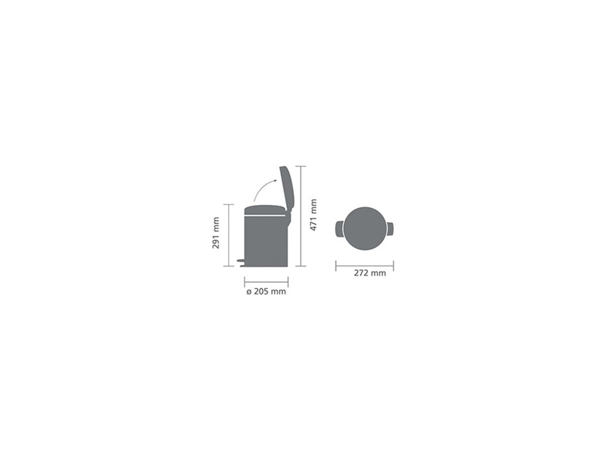 Brabantia Treteimer 5l Metallic Gold
