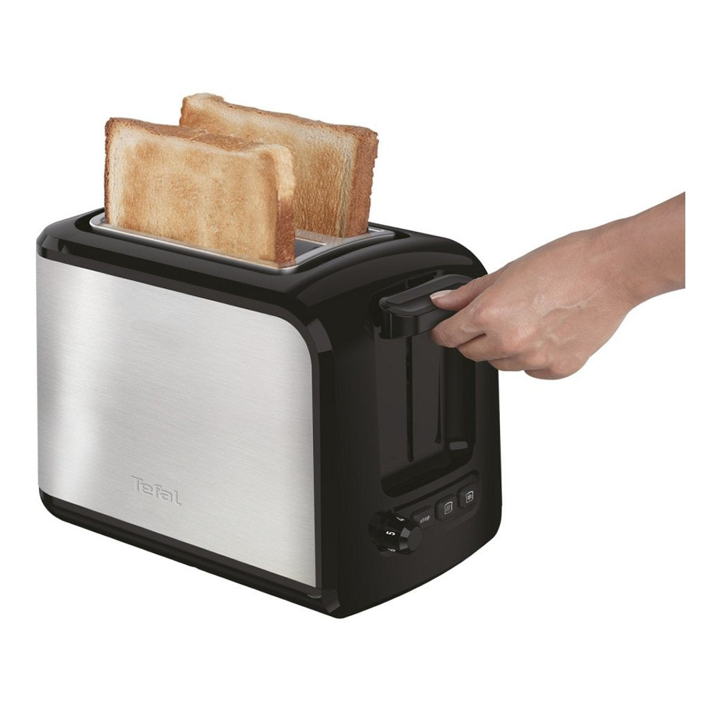 Tefal tefal TT410D Express Toaster 16x26x19 cm 850W nerjavno jeklo črno