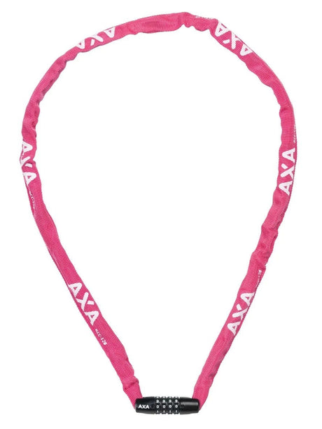 Axa Kettenschloss starr RCC Code 120x3,5 mit Polyesterüberzug – rosa