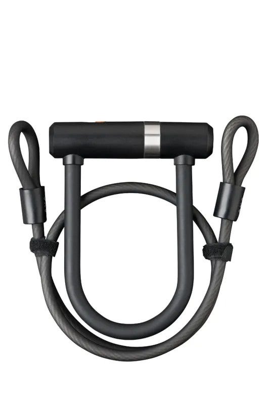 Axa Bügelschloss Newton mini pro + Kabel 100 10 - schwarz
