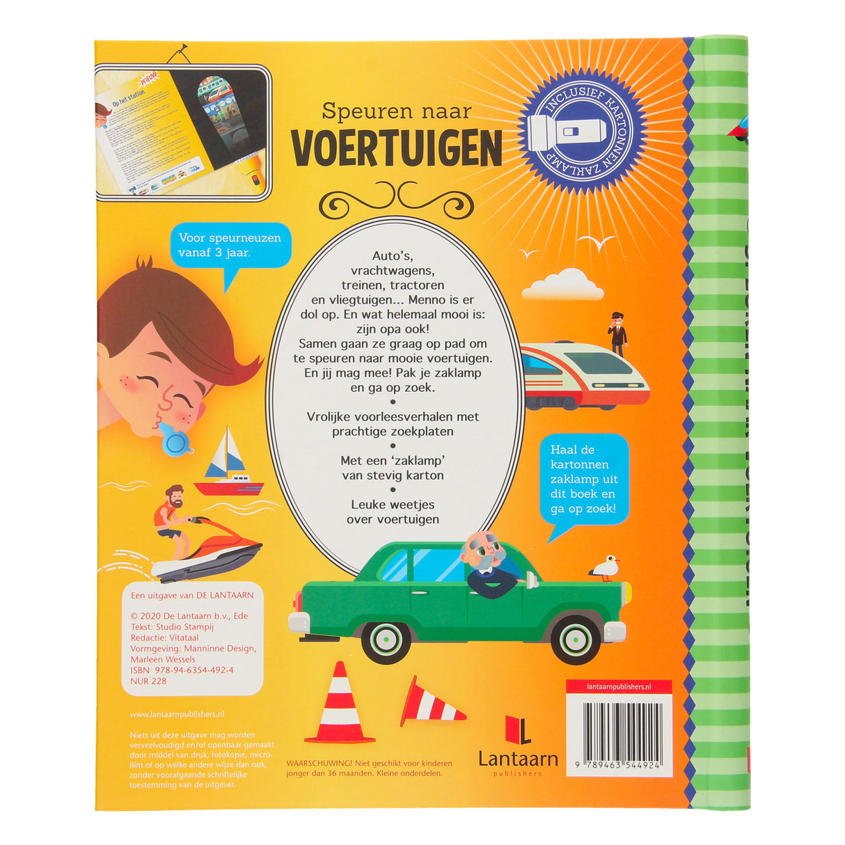 Suche nach Fahrzeugen + Taschenlampe aus Pappe