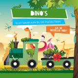 Buch- und Puzzle-Dinosauriereisenbahn