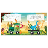 Buch- und Puzzle-Dinosauriereisenbahn