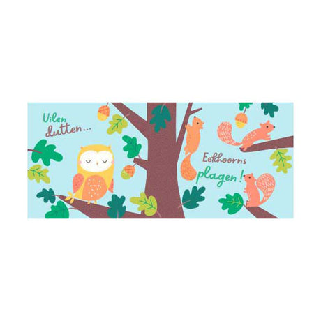 Laternenverleger-Knisterbroschüre – im Wald