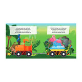 Lantern Publishers Buch- und Puzzle-Zug-Dschungel