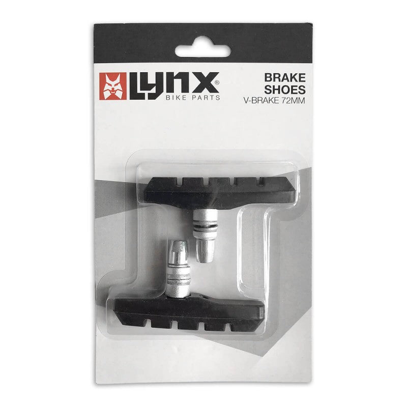 Plaquettes de frein lynx en V 70 x 12,5 mm noirs 2 pièces