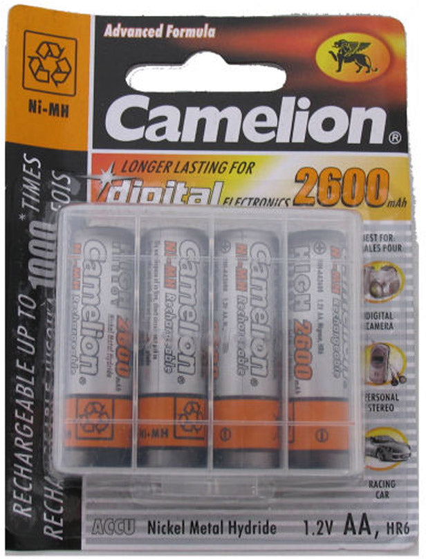 Camelion Akumulatoryjne ładowanie AA LR06 NIMH 1,5 V 2600 MAH (4 sztuki)