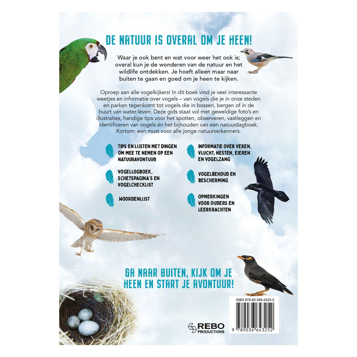 Rebo publishers vogels - gids en natuurdagboek voor kinderen