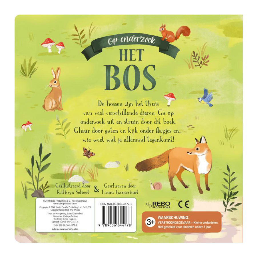 Rebo publishers het bos op onderzoek flapjesboek