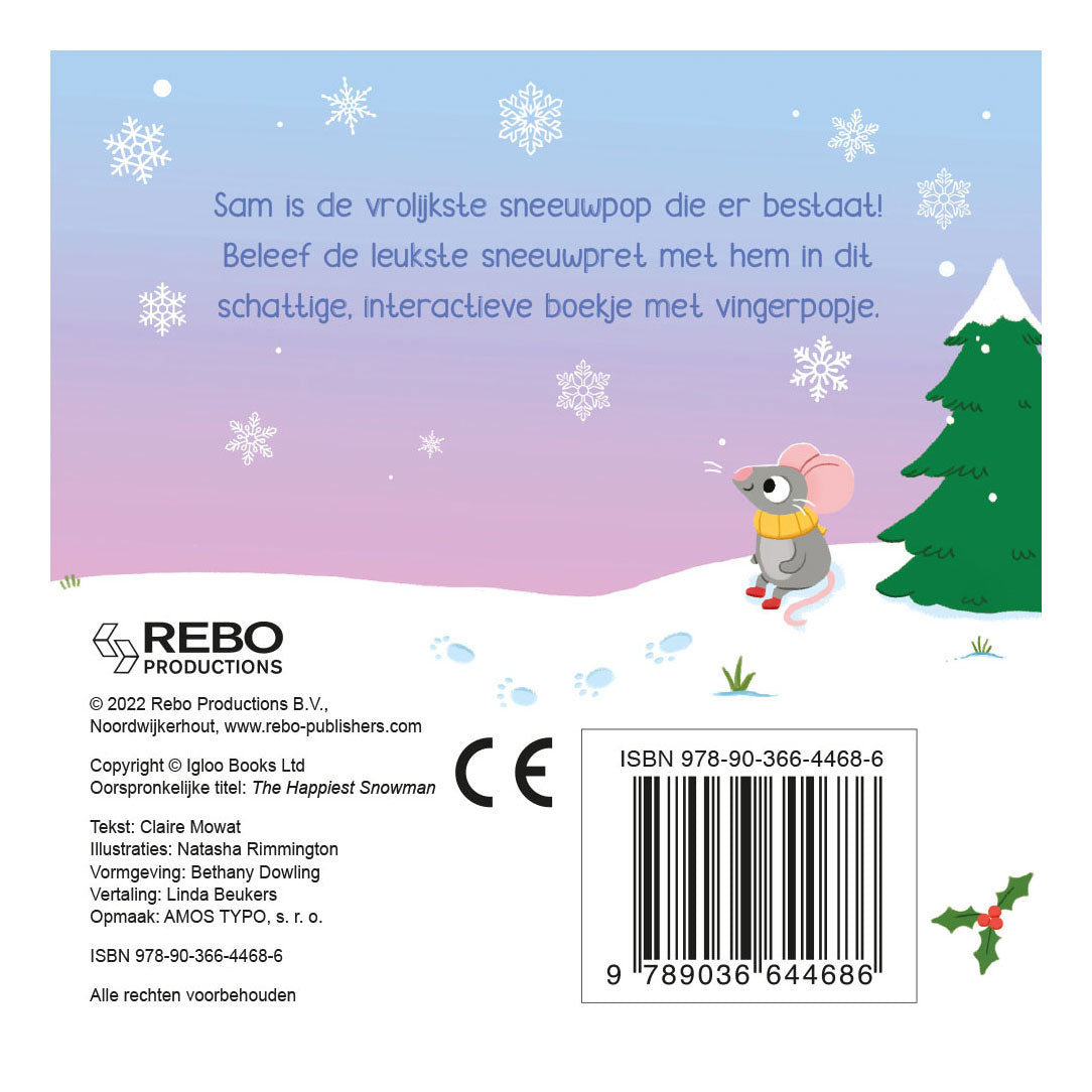 Rebo editores Alegables muñeco de nieve Fingerpbook