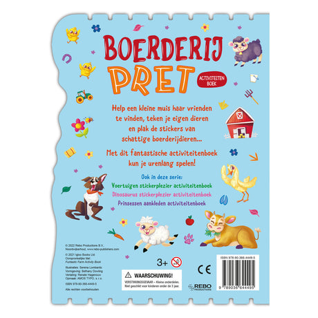 Rebo Publishers Farm Fun Sticker, lustiges Stickerbuch
