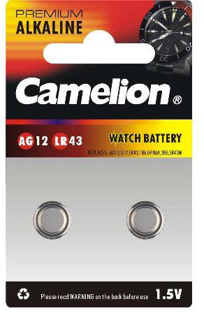 Batería Camelion V12GA LR43 (2 piezas)