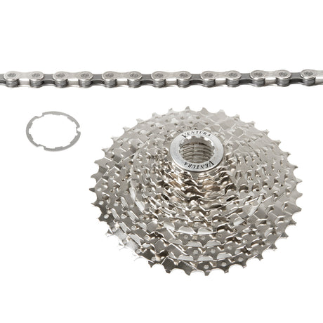 Ventura Kassette + Kette 10-fach | 11-36t | Silber