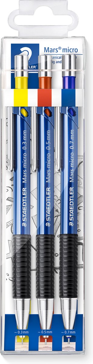 Staedtler - Mars Micro-Feinminenhalter - Set 0,3-0,5-0,7