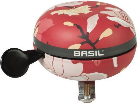 Basil Magnolia bicycle bell 80 mm Poppy Red