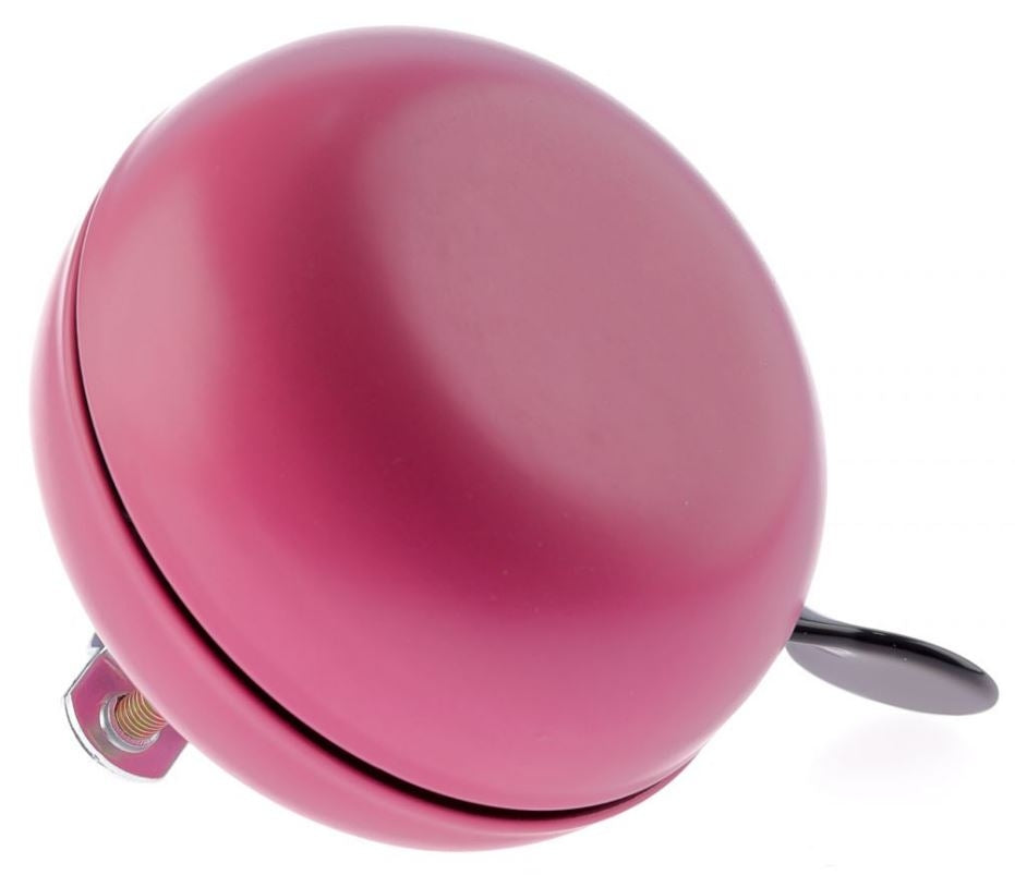 bicycle bell ding-dong steel 80 mm sole pink