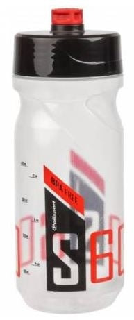 Polisport bidon avec capuchon à vis S600 600 ml rouge transparent en rouge transparent