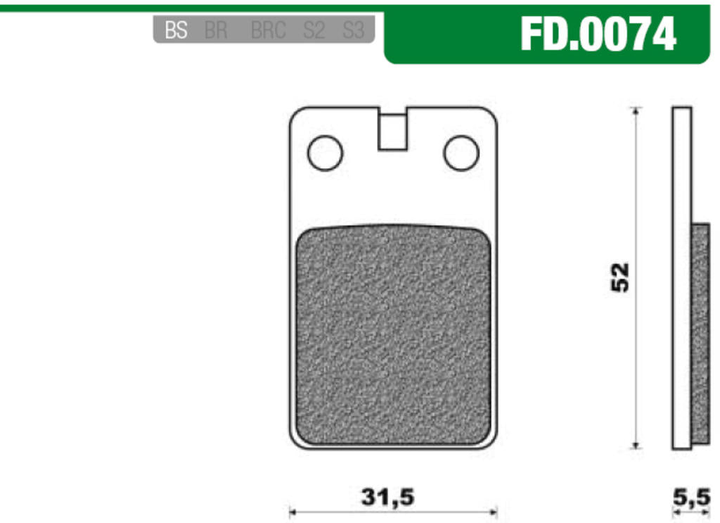 Newfren Bloque Bloque Conjunto de nuevo Fren FD0074